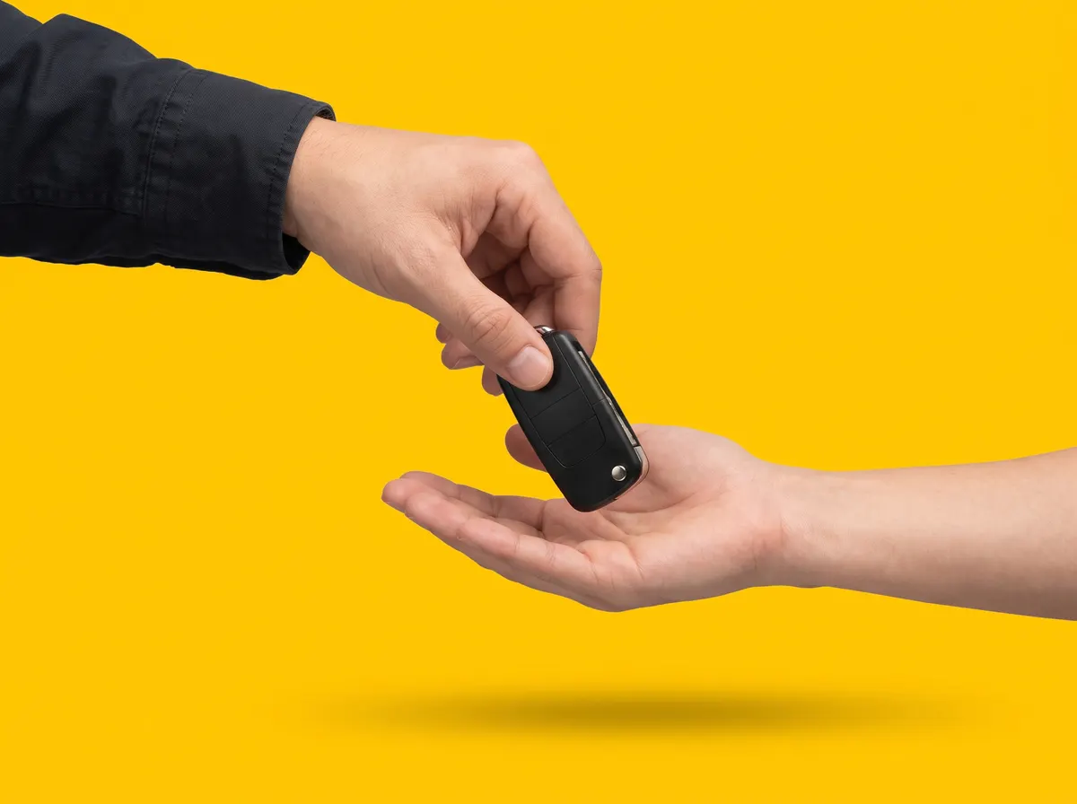Autosleutels worden overhandigd